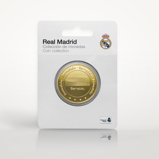 Moeda Oficial Colecionável Real Madrid Bernabéu Ouro