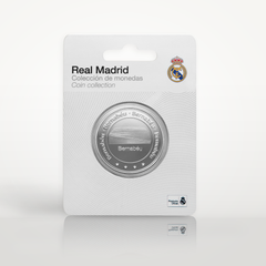 Moneda Oficial Real Madrid Coleccionable Bernabéu Plata