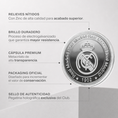 Moneda Oficial Real Madrid Coleccionable Bernabéu Plata