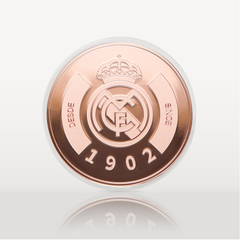 Moneda Oficial Real Madrid Coleccionable 1902 Bronce
