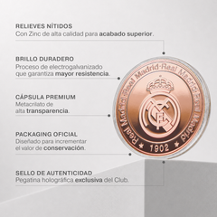 Moneda Oficial Real Madrid Coleccionable 1902 Bronce