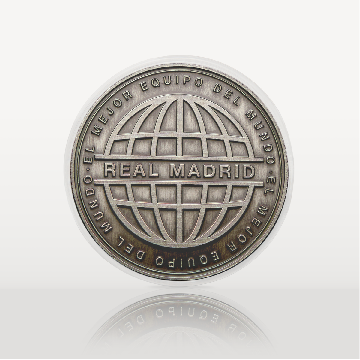 Moneda Oficial Real Madrid Coleccionable El Mejor Equipo del Mundo Níquel Ant.