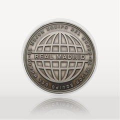 Moneda Oficial Real Madrid Coleccionable El Mejor Equipo del Mundo Níquel Ant.