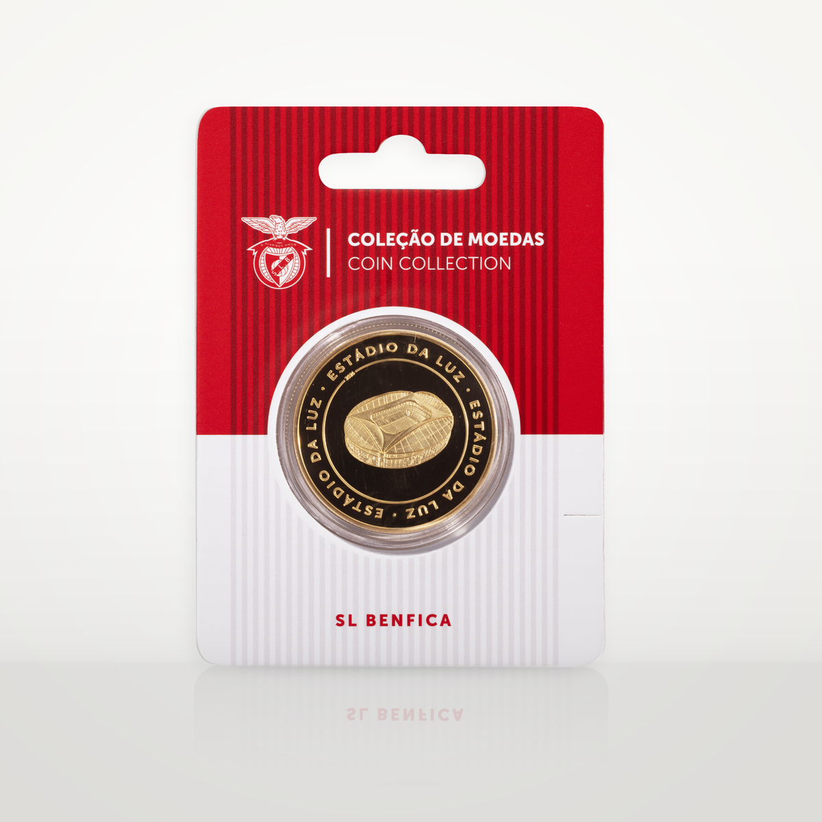 Moneda Oficial SL Benfica Coleccionable Estádio da Luz Dorada