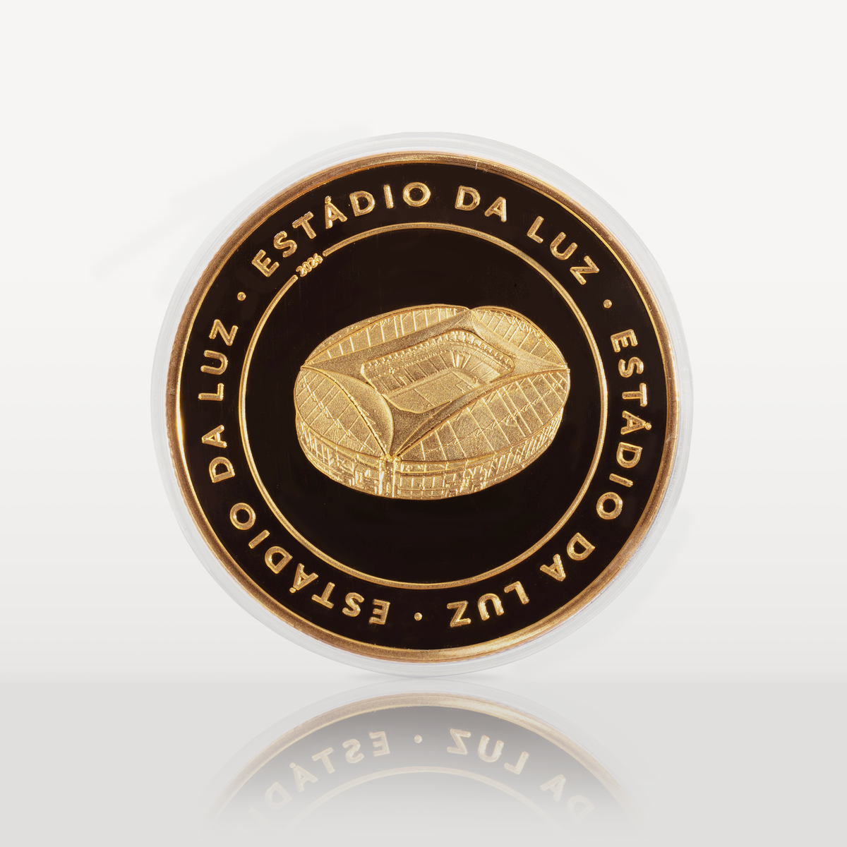 Moneda Oficial SL Benfica Coleccionable Estádio da Luz Dorada