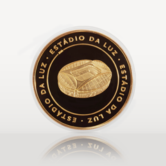 Moneda Oficial SL Benfica Coleccionable Estádio da Luz Dorada
