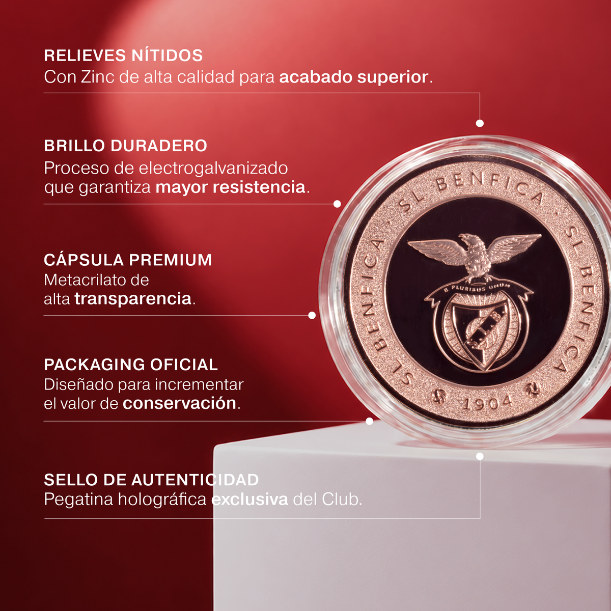 Moeda Oficial Sport Lisboa e Benfica Águia