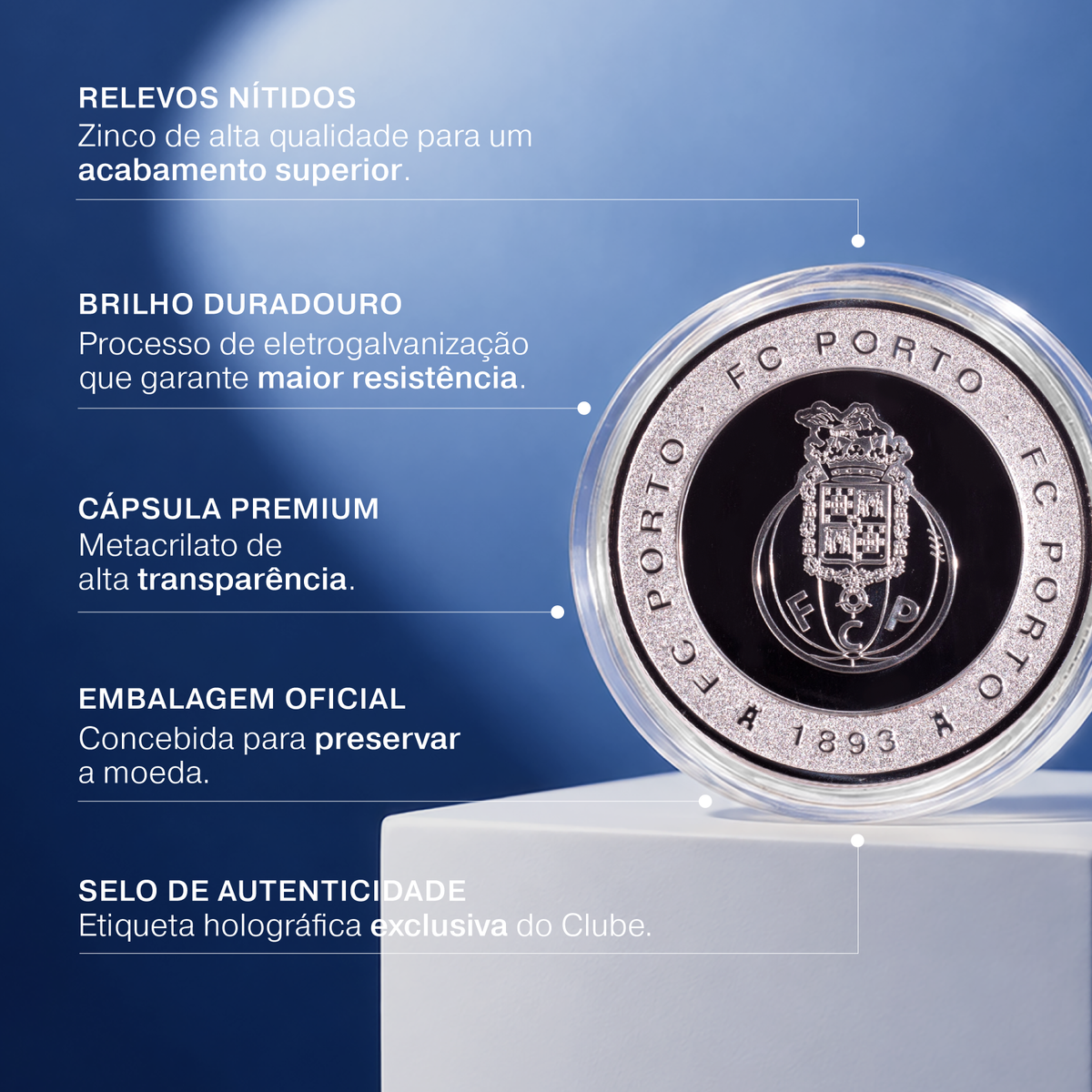 Moeda FC Porto Escudo Detalhado
