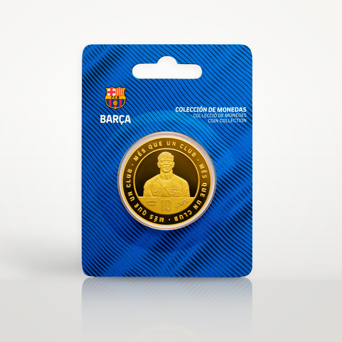Lamine Yamal - Moeda Oficial FC Barcelona Colecionável Lamine Yamal Ouro