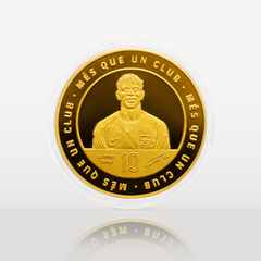 Lamine Yamal - Moeda Oficial FC Barcelona Colecionável Lamine Yamal Ouro