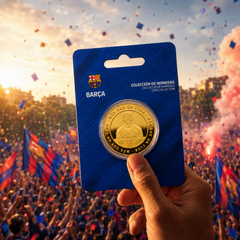 Lamine Yamal - Moeda Oficial FC Barcelona Colecionável Lamine Yamal Ouro