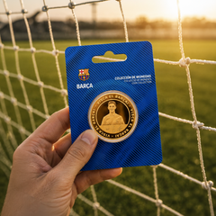 Gavi - Moeda Oficial Colecionável FC Barcelona Gavi Ouro