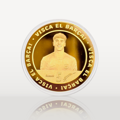 Pau Cubarsí - Moneda Oficial FC Barcelona Coleccionable Pau Cubarsí Oro
