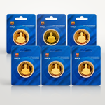 Pack Colección IDOLS FC Barcelona – 6 Monedas Oficiales Oro