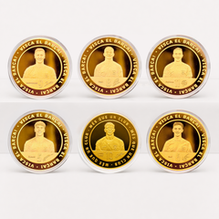 Pack Colección IDOLS FC Barcelona – 6 Monedas Oficiales Oro