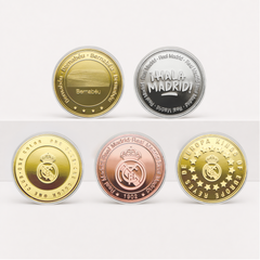 Monedas Real Madrid Pack de 5 uds.