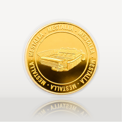 Moneda Oficial Valencia CF Coleccionable Mestalla Oro