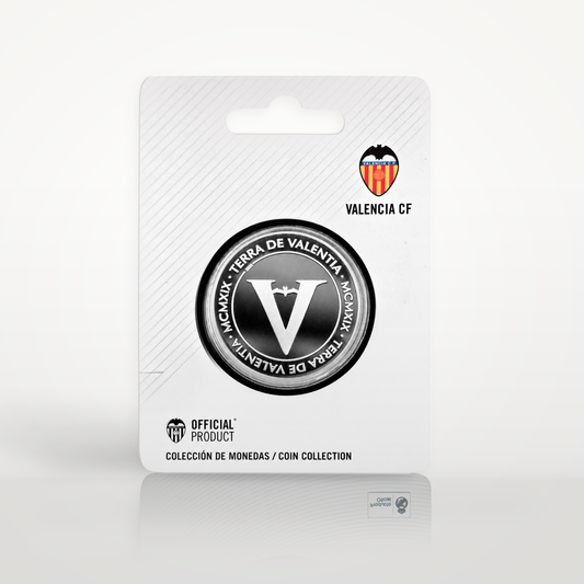 Moneda Oficial Valencia CF Coleccionable Terra de Valentia Plata