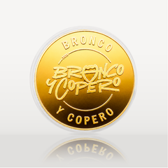 Moneda Oficial Valencia CF Coleccionable Bronco y Copero Oro