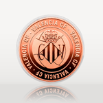 Moneda Oficial Valencia CF Coleccionable Escudo Histórico Cobre