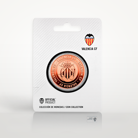 Moneda Oficial Valencia CF Coleccionable Escudo Histórico Cobre