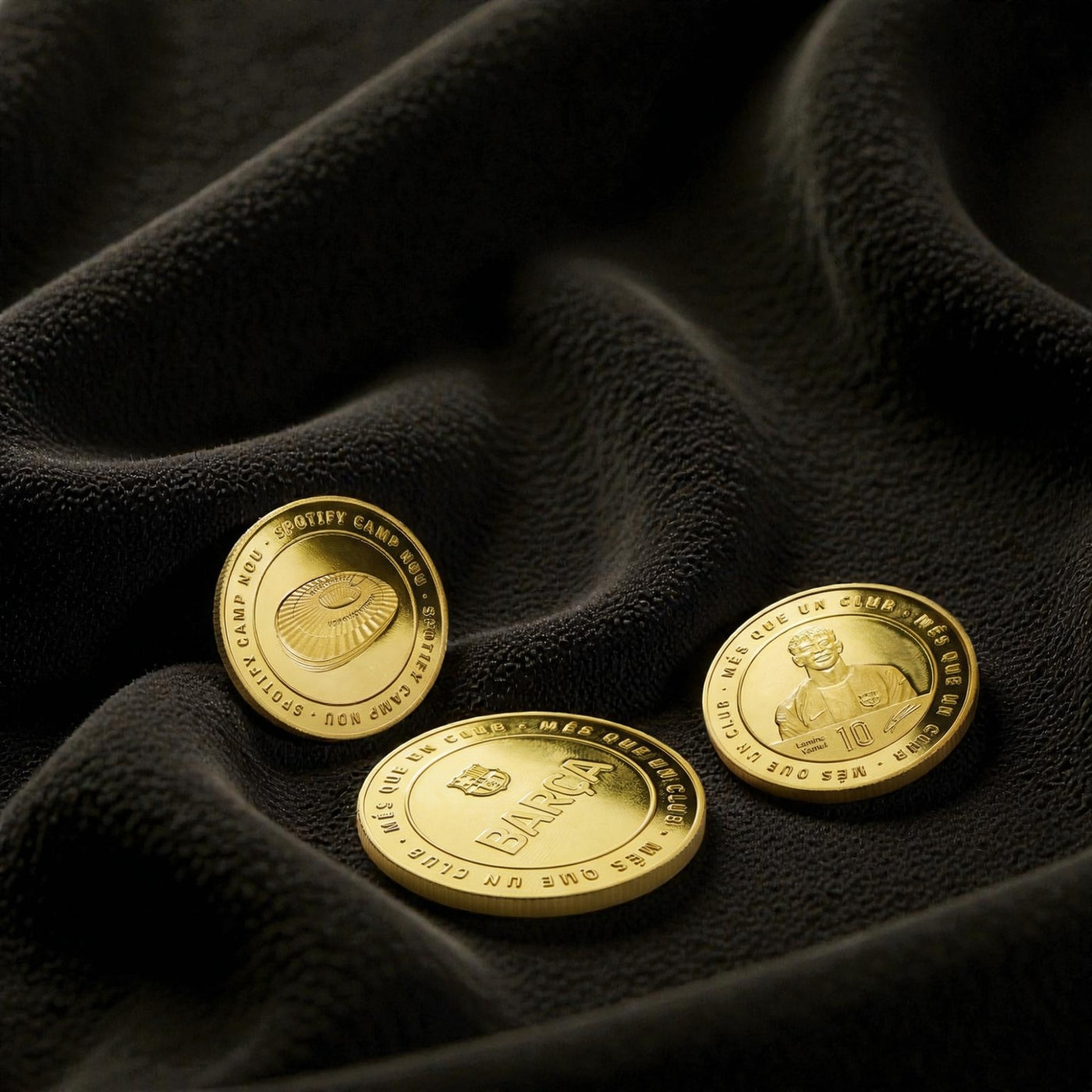 Official FC Barcelona Collectible Gold Stadium Coin