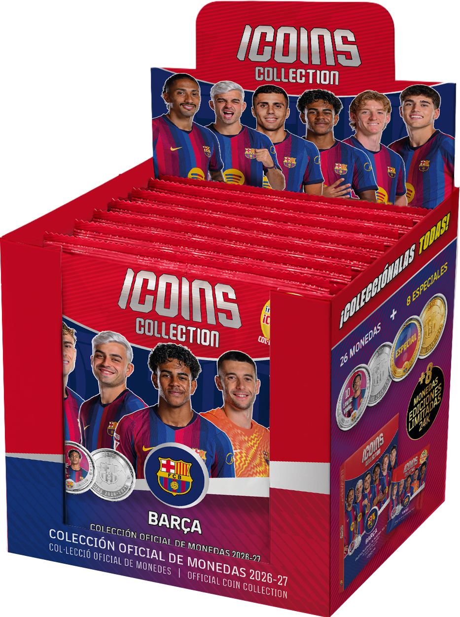 Caja de sobres iCoins Collection Barça